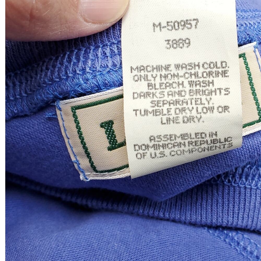 Vintage LL Bean Periwinkle Blue Purple Cotton Dress Soft Cottage Granola Cabin M - Picture 16 of 16